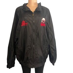 Logo Athletic Nebraska Cornhuskers Black Windbreaker Jacket